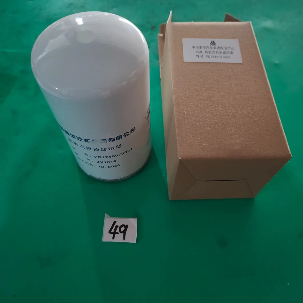 Engine Oil Filter Element We01305 for Tata Hitachi Truck Coralfly Air Fuel Filter Fuel Water Separator Hydraulic Filter Excavator Truck Tractor Bus Diesel